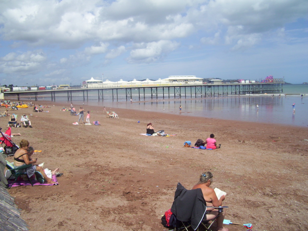 Paignton Peir, with mandated "penny arcade" - which is exciting to young kids and an awful thing to grumpy old men like me.