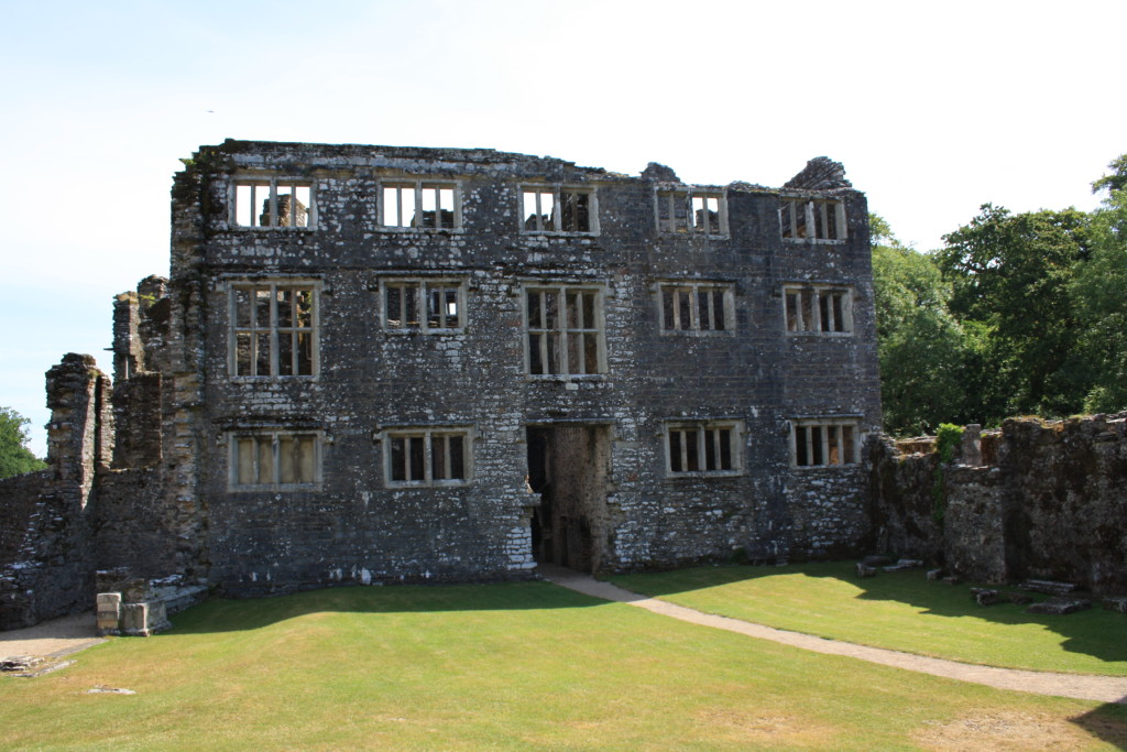The Tudor mansion that is part of the castle