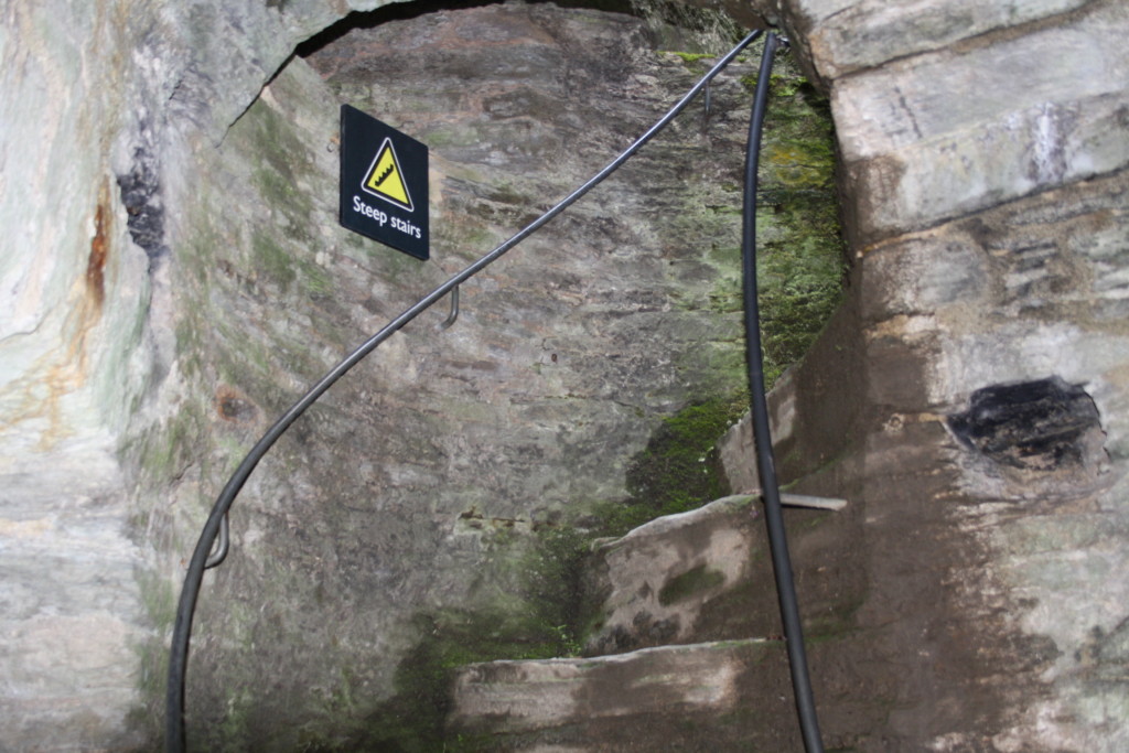 Killer stairs - shot from the basement of the medieval tower.